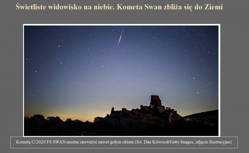 Świetliste widowisko na niebie. Kometa Swan zbliża się do Ziemi.jpg