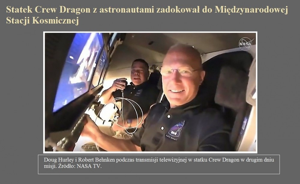 Statek Crew Dragon z astronautami zadokował do Międzynarodowej Stacji Kosmicznej.jpg