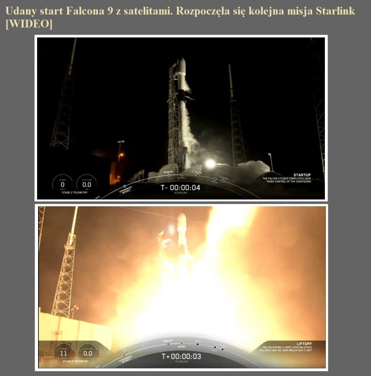 Udany start Falcona 9 z satelitami. Rozpoczęła się kolejna misja Starlink [WIDEO].jpg