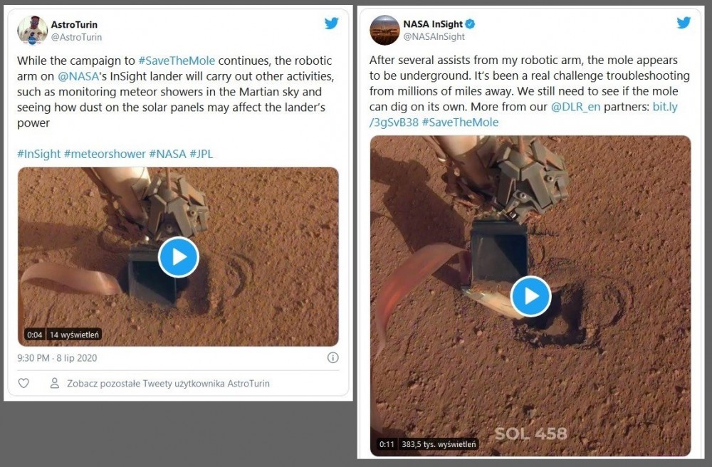 NASA pokazała pierwszy dowód, że polski Kret znowu działa na Marsie [FILM]2.jpg