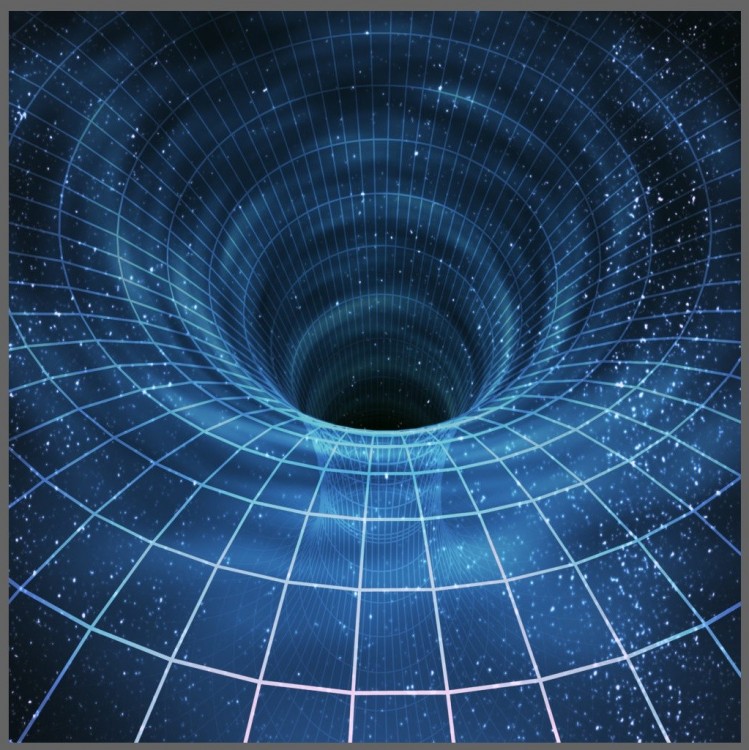 Detektory fal grawitacyjnych mogłyby wykryć czarną dziurę wpadającą do tunelu czasoprzestrzennego. Gdyby takie istniały2.jpg
