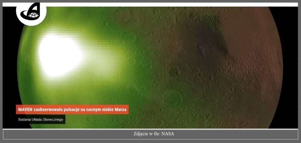 MAVEN zaobserwowało pulsacje na nocnym niebie Marsa.jpg