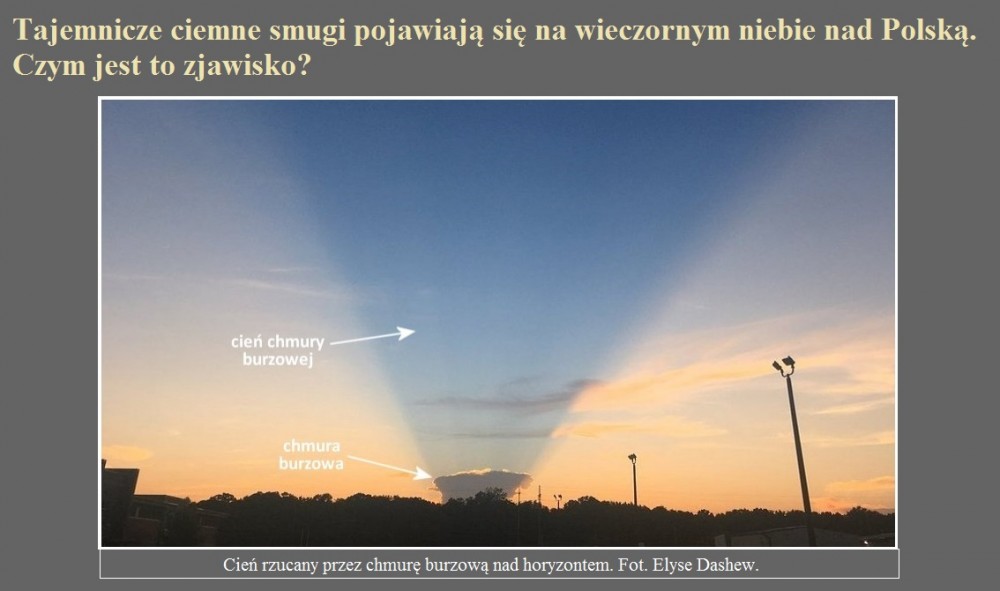Tajemnicze ciemne smugi pojawiają się na wieczornym niebie nad Polską. Czym jest to zjawisko.jpg