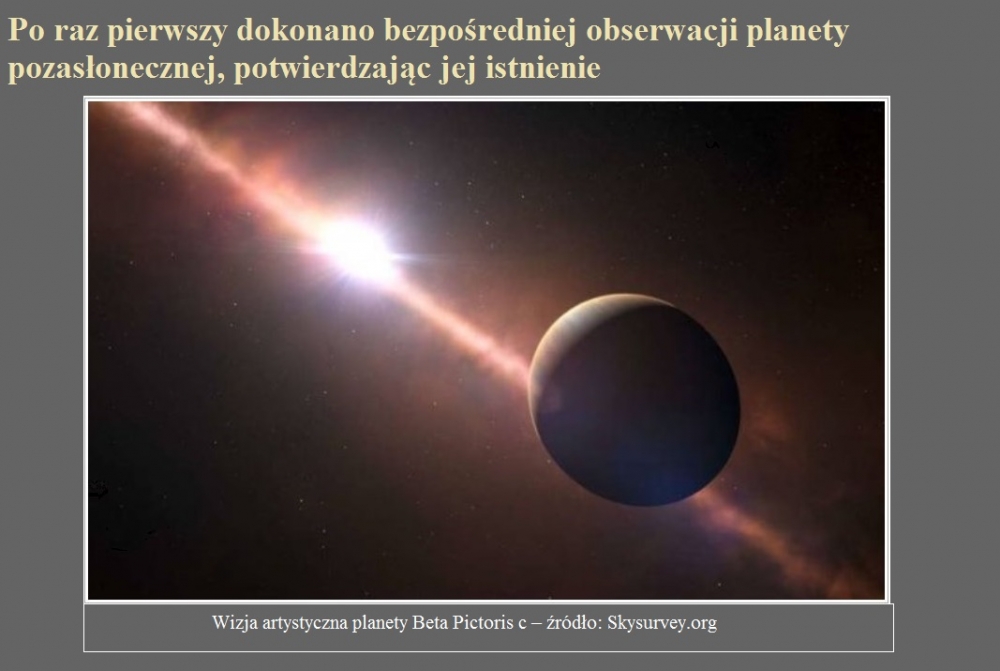 Po raz pierwszy dokonano bezpośredniej obserwacji planety pozasłonecznej, potwierdzając jej istnienie.jpg