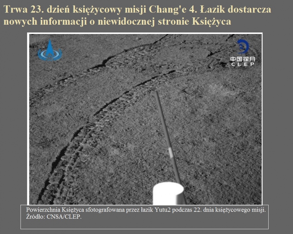 Trwa 23. dzień księżycowy misji Chang'e 4. Łazik dostarcza nowych informacji o niewidocznej stronie Księżyca.jpg