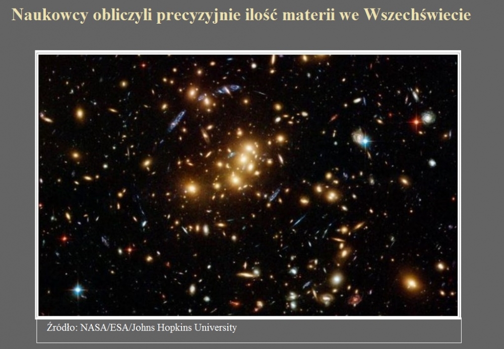 Naukowcy obliczyli precyzyjnie ilość materii we Wszechświecie.jpg