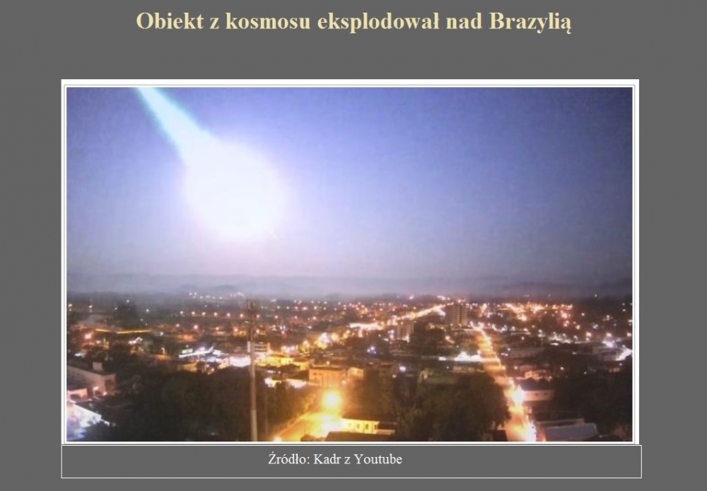 Obiekt z kosmosu eksplodował nad Brazylią.jpg