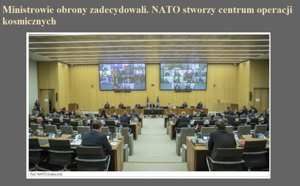 Ministrowie obrony zadecydowali. NATO stworzy centrum operacji kosmicznych.jpg