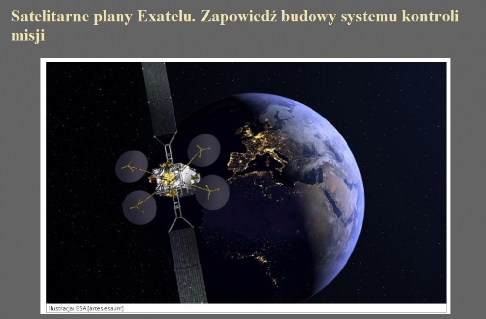 Satelitarne plany Exatelu. Zapowiedź budowy systemu kontroli misji.jpg