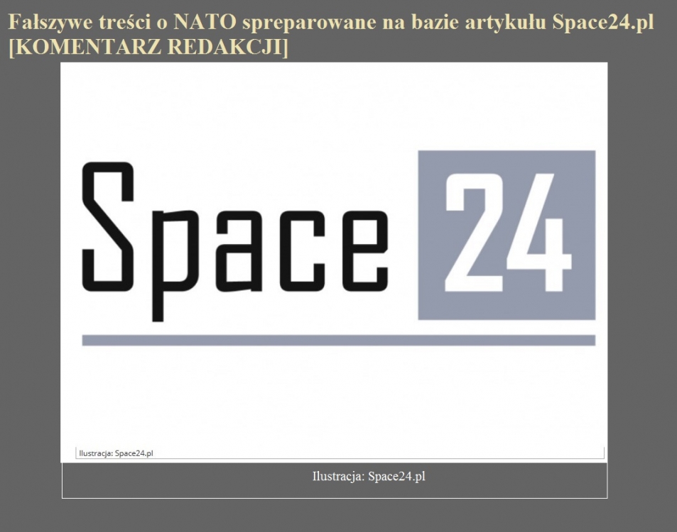 Fałszywe treści o NATO spreparowane na bazie artykułu Space24.pl [KOMENTARZ REDAKCJI].jpg