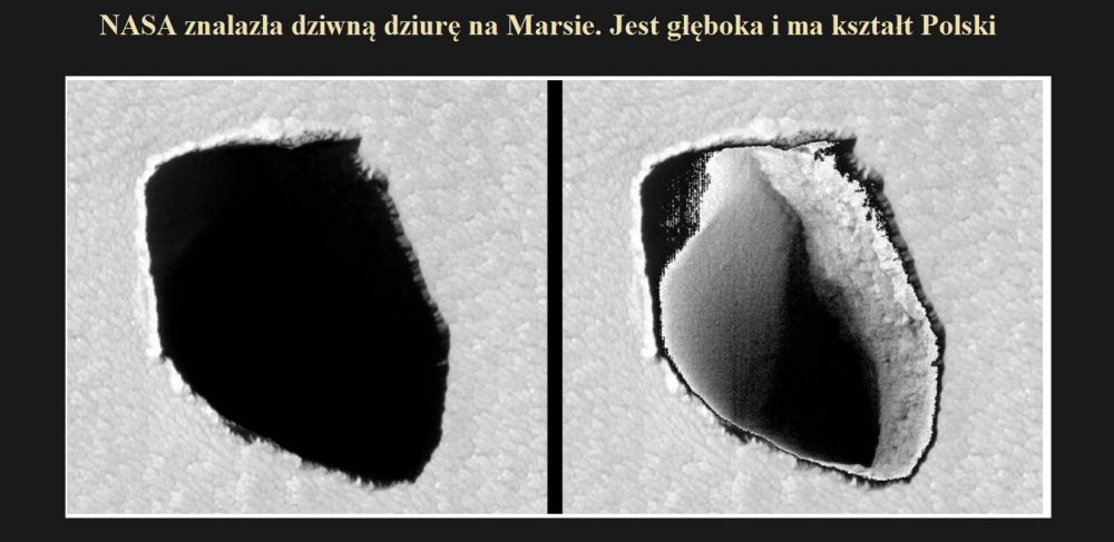 NASA znalazła dziwną dziurę na Marsie. Jest głęboka i ma kształt Polski.jpg