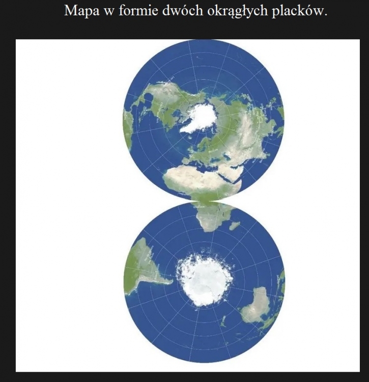 Powstała najlepsza płaska mapa niepłaskiej Ziemi. Są to dwa placki4.jpg