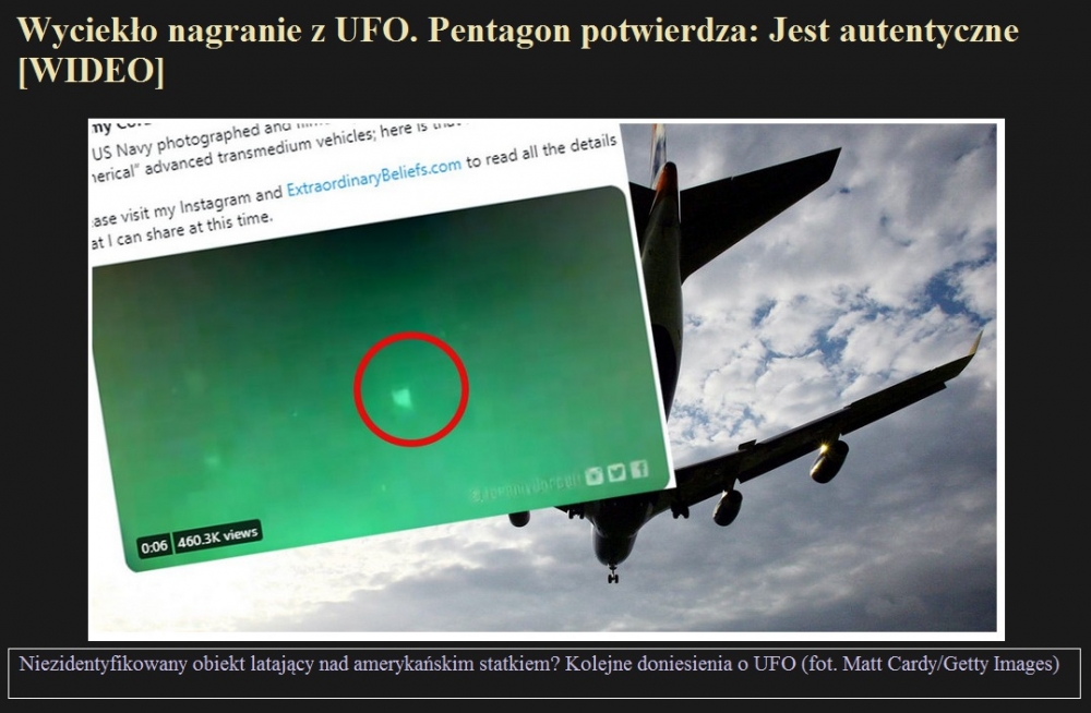 Wyciekło nagranie z UFO. Pentagon potwierdza Jest autentyczne [WIDEO].jpg