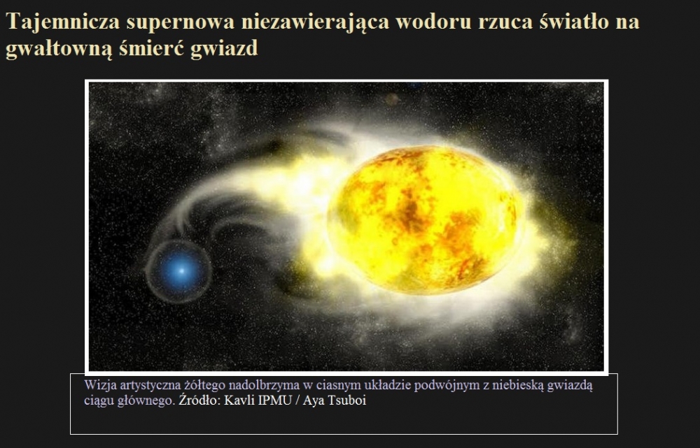 Tajemnicza supernowa niezawierająca wodoru rzuca światło na gwałtowną śmierć gwiazd.jpg