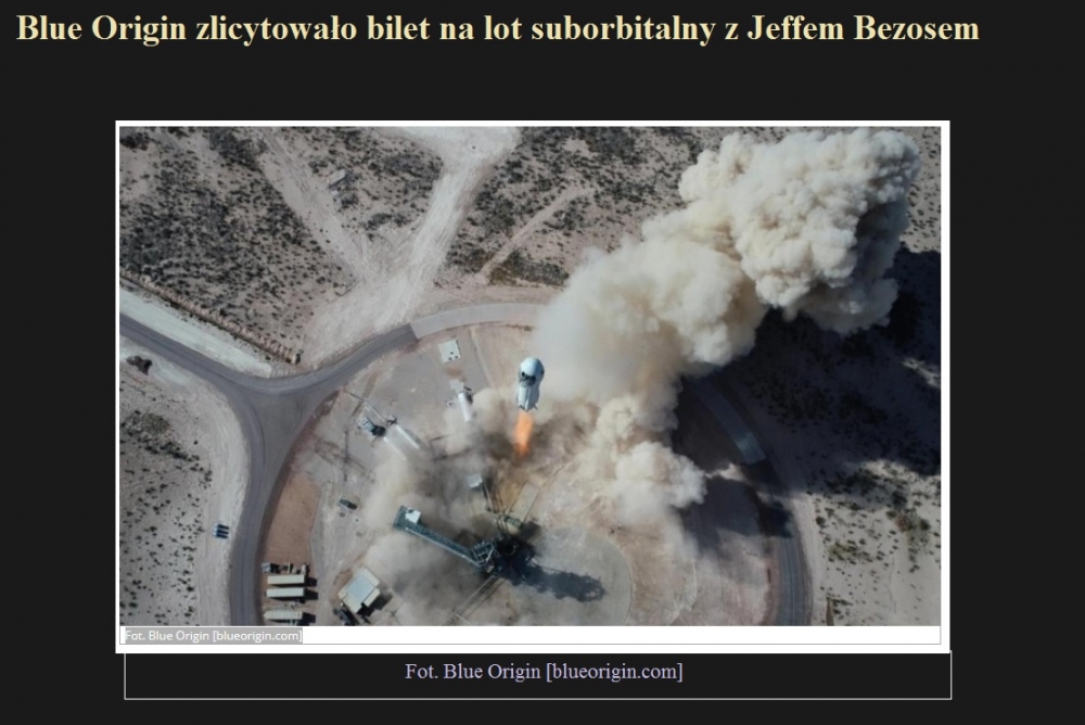 Blue Origin zlicytowało bilet na lot suborbitalny z Jeffem Bezosem.jpg