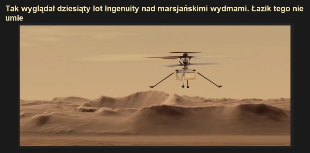 Tak wyglądał dziesiąty lot Ingenuity nad marsjańskimi wydmami. Łazik tego nie umie.jpg
