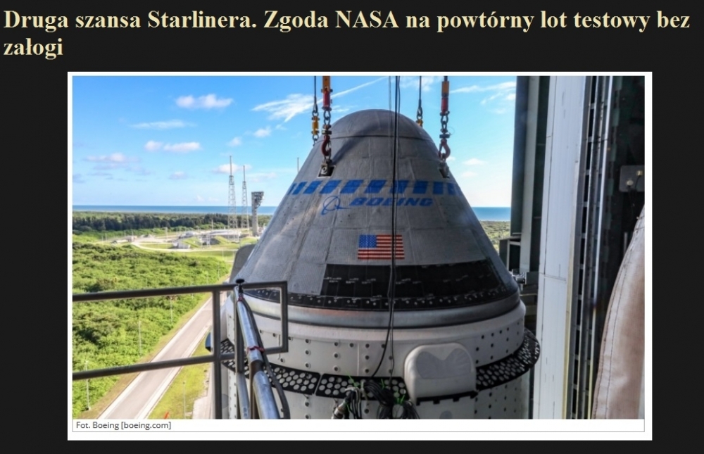 Druga szansa Starlinera. Zgoda NASA na powtórny lot testowy bez załogi.jpg