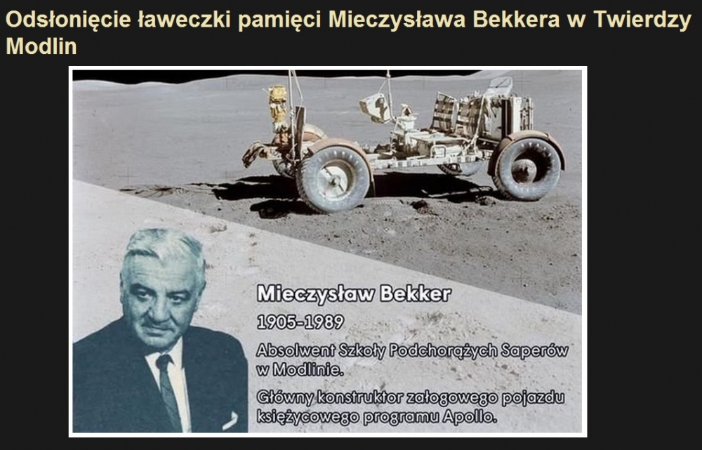 Odsłonięcie ławeczki pamięci Mieczysława Bekkera w Twierdzy Modlin.jpg