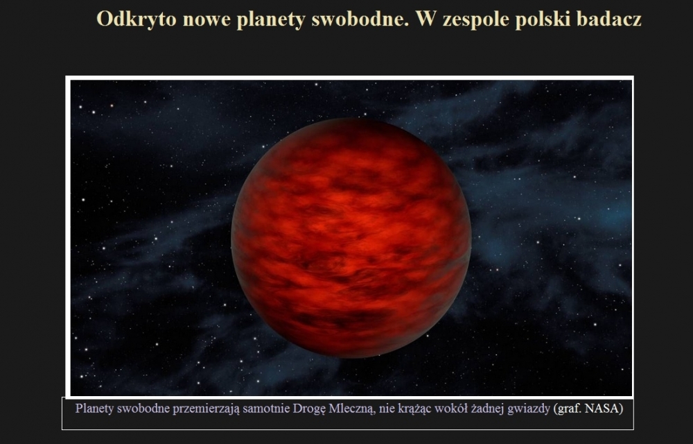 Odkryto nowe planety swobodne. W zespole polski badacz.jpg