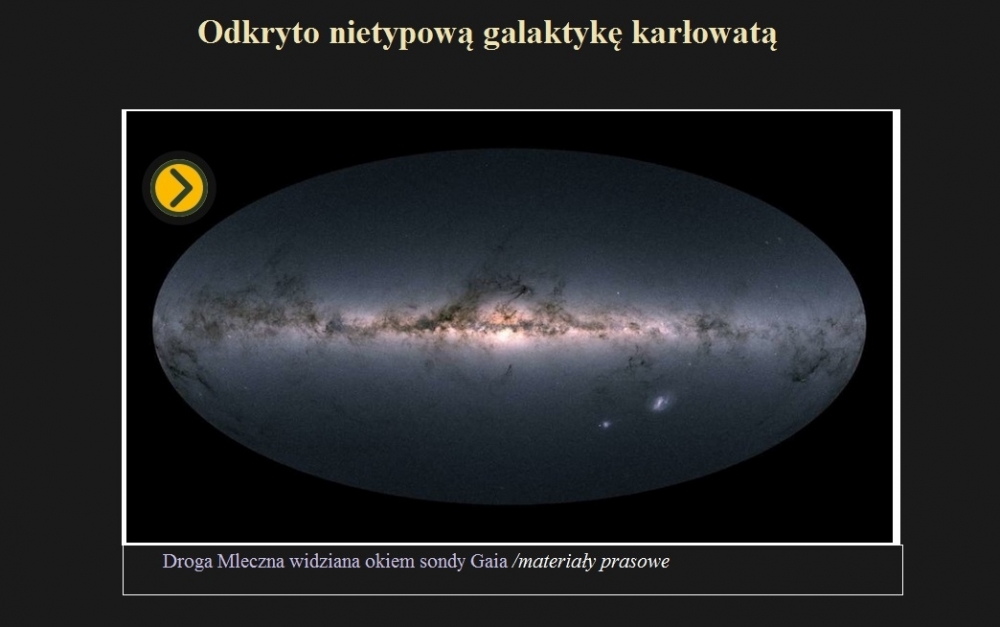 Odkryto nietypową galaktykę karłowatą.jpg