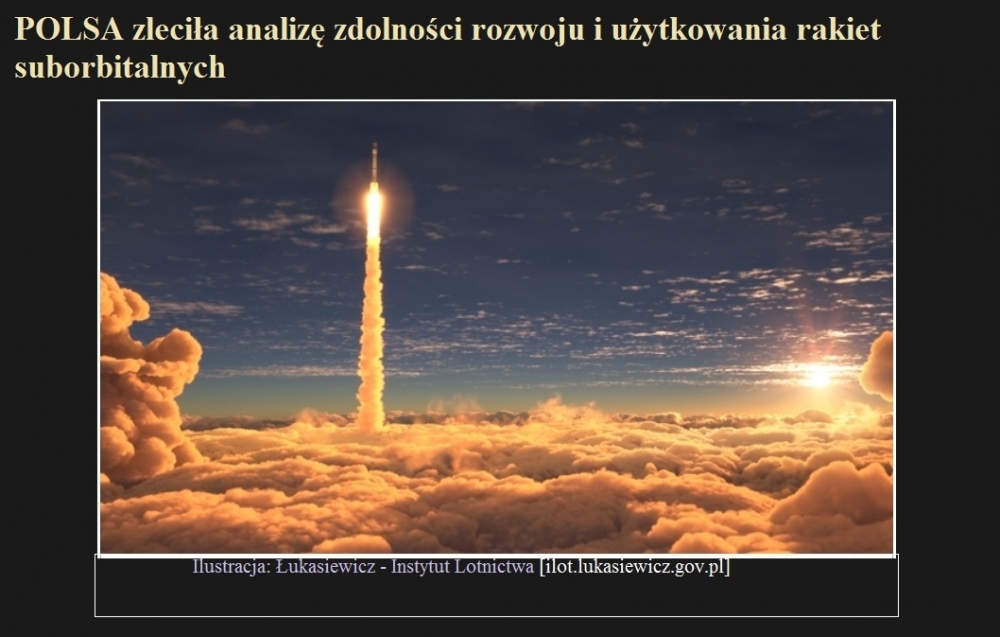POLSA zleciła analizę zdolności rozwoju i użytkowania rakiet suborbitalnych.jpg