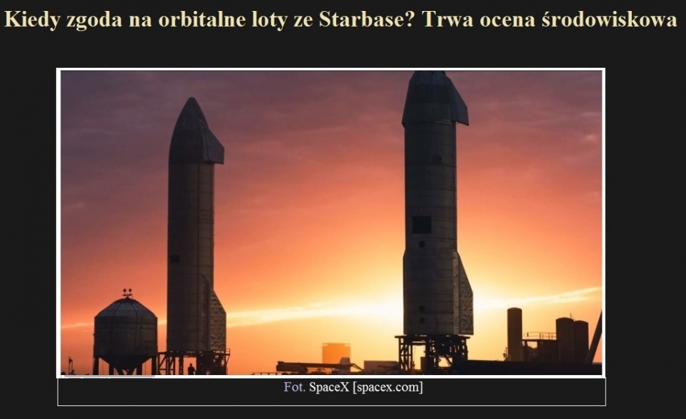 Kiedy zgoda na orbitalne loty ze Starbase Trwa ocena środowiskowa.jpg