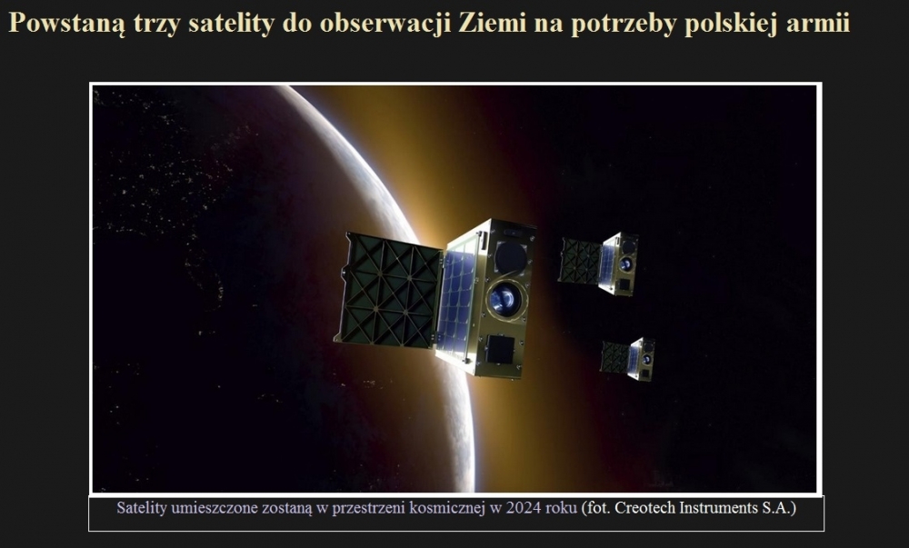Powstaną trzy satelity do obserwacji Ziemi na potrzeby polskiej armii.jpg
