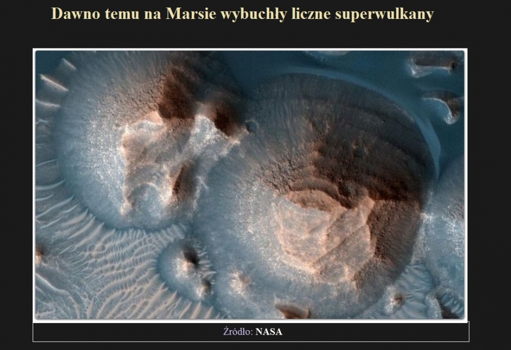 Dawno temu na Marsie wybuchły liczne superwulkany.jpg