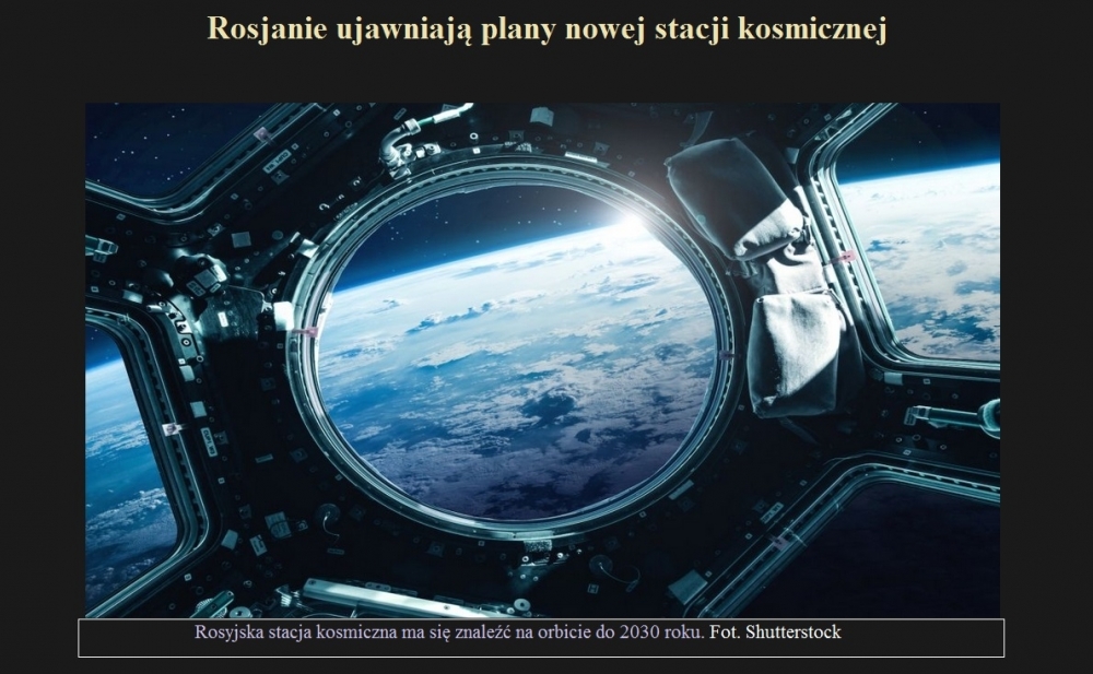 Rosjanie ujawniają plany nowej stacji kosmicznej.jpg