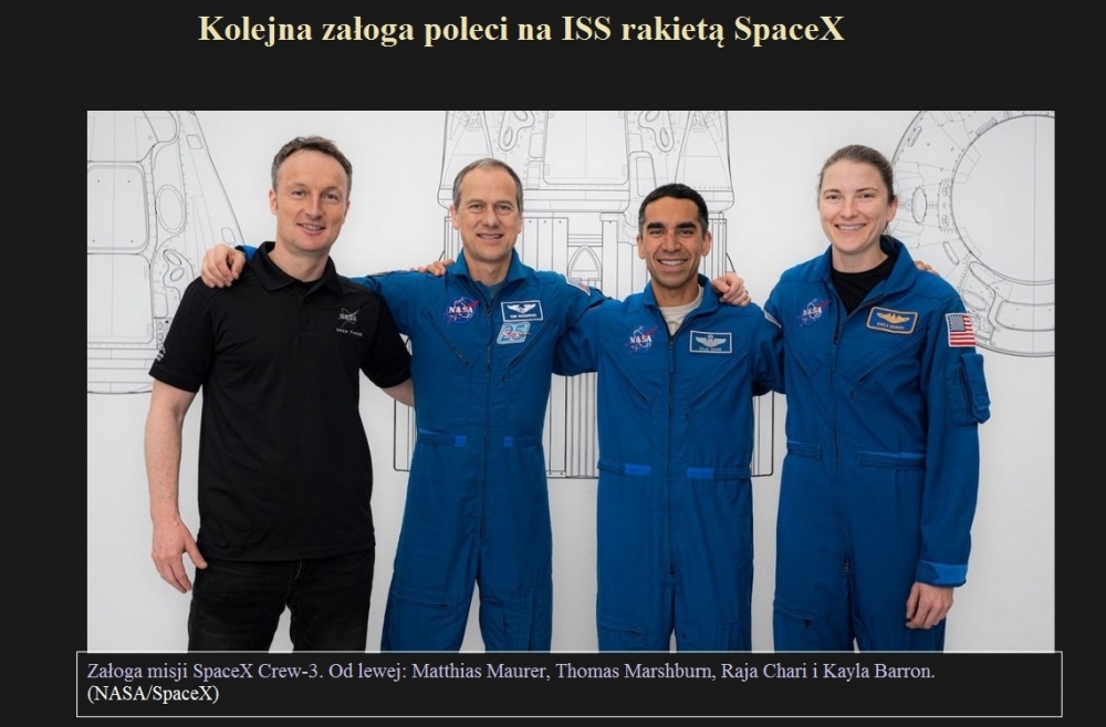 Kolejna załoga poleci na ISS rakietą SpaceX.jpg