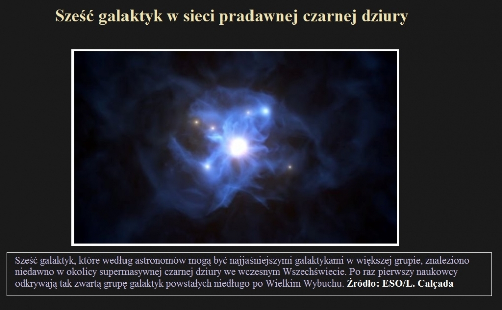 Sześć galaktyk w sieci pradawnej czarnej dziury.jpg