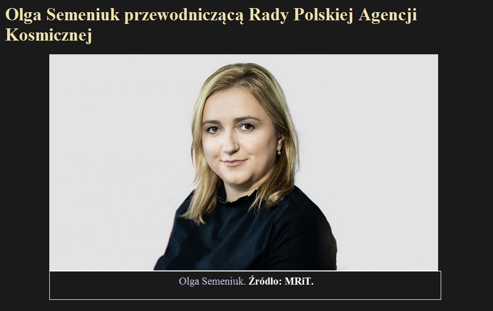Olga Semeniuk przewodniczącą Rady Polskiej Agencji Kosmicznej.jpg