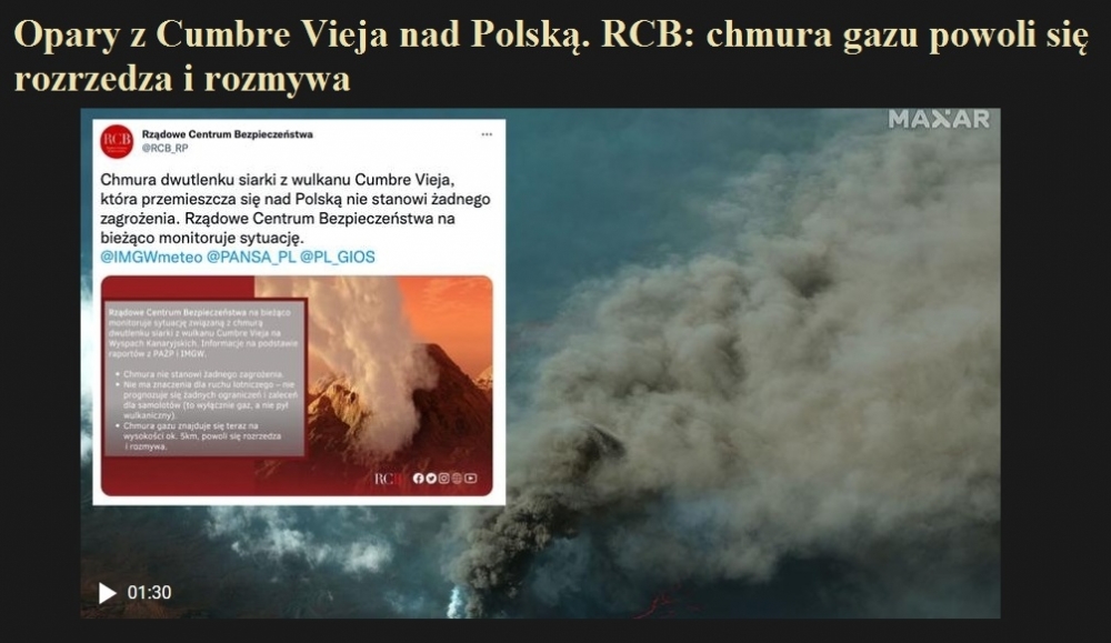 Opary z Cumbre Vieja nad Polską. RCB chmura gazu powoli się rozrzedza i rozmywa.jpg