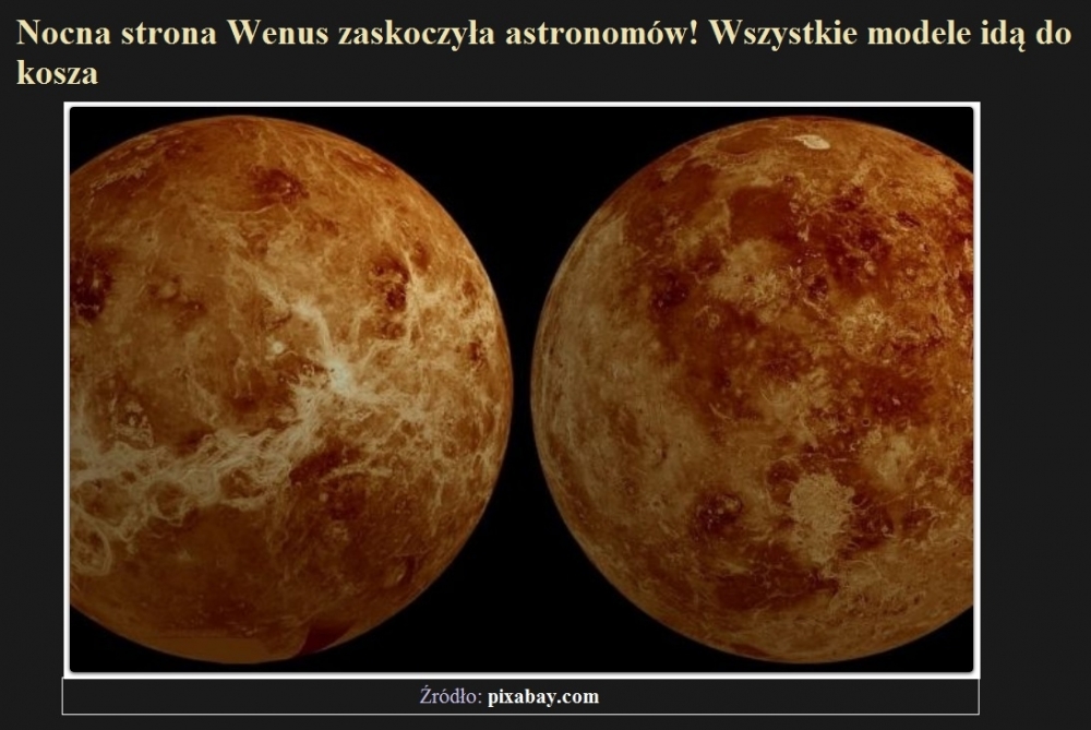 Nocna strona Wenus zaskoczyła astronomów! Wszystkie modele idą do kosza.jpg
