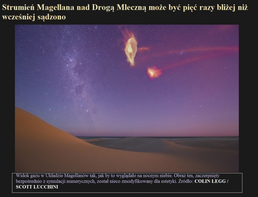 Strumień Magellana nad Drogą Mleczną może być pięć razy bliżej niż wcześniej sądzono.jpg
