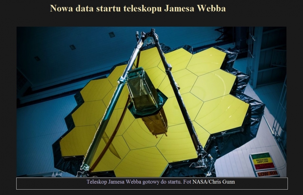 Nowa data startu teleskopu Jamesa Webba.jpg