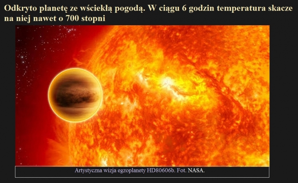 Odkryto planetę ze wściekłą pogodą. W ciągu 6 godzin temperatura skacze na niej nawet o 700 stopni.jpg