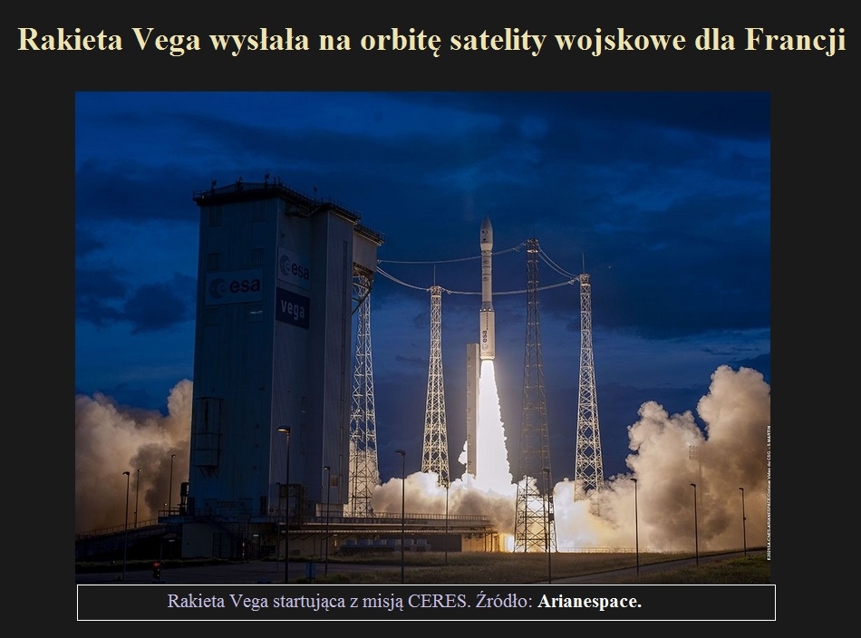 Rakieta Vega wysłała na orbitę satelity wojskowe dla Francji.jpg