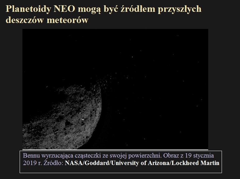 Planetoidy NEO mogą być źródłem przyszłych deszczów meteorów.jpg