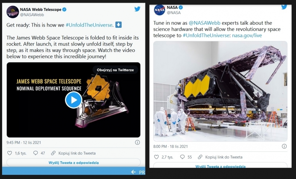Kosmiczny Teleskop Jamesa Webba został uszkodzony NASA wydała oświadczenie2.jpg