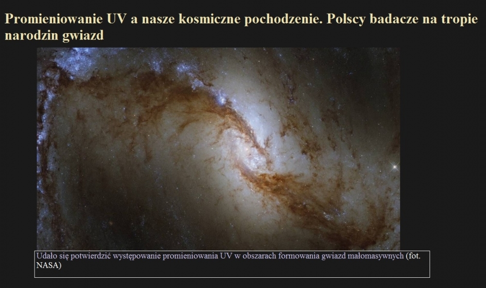 Promieniowanie UV a nasze kosmiczne pochodzenie. Polscy badacze na tropie narodzin gwiazd.jpg