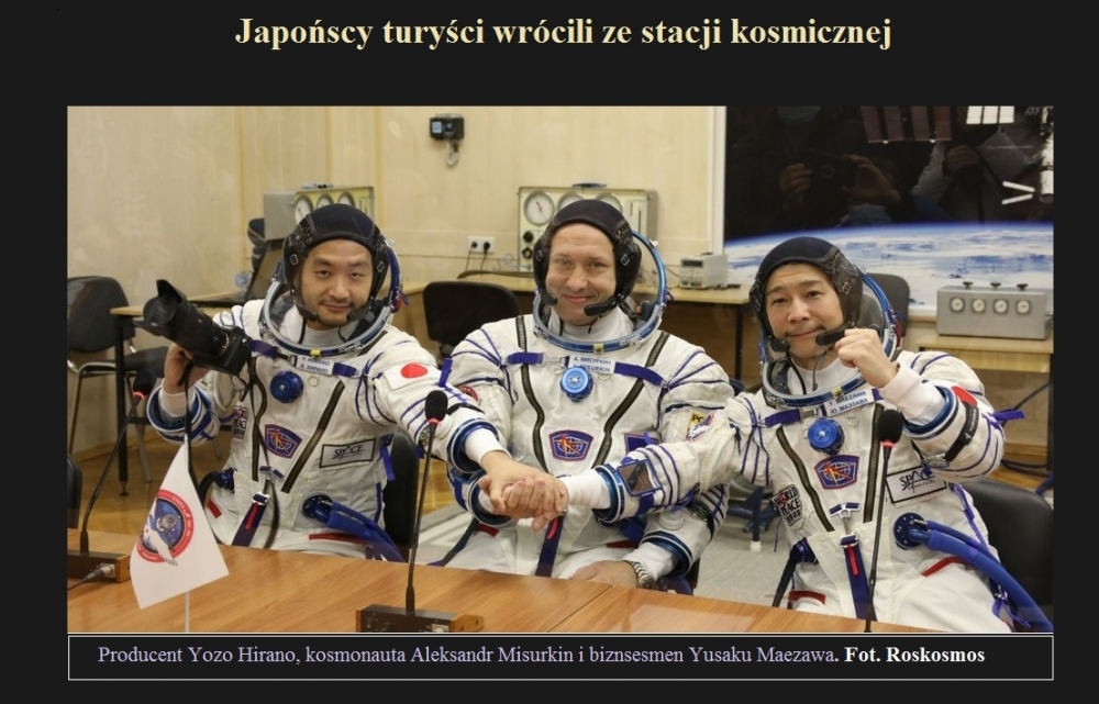 Japońscy turyści wrócili ze stacji kosmicznej.jpg