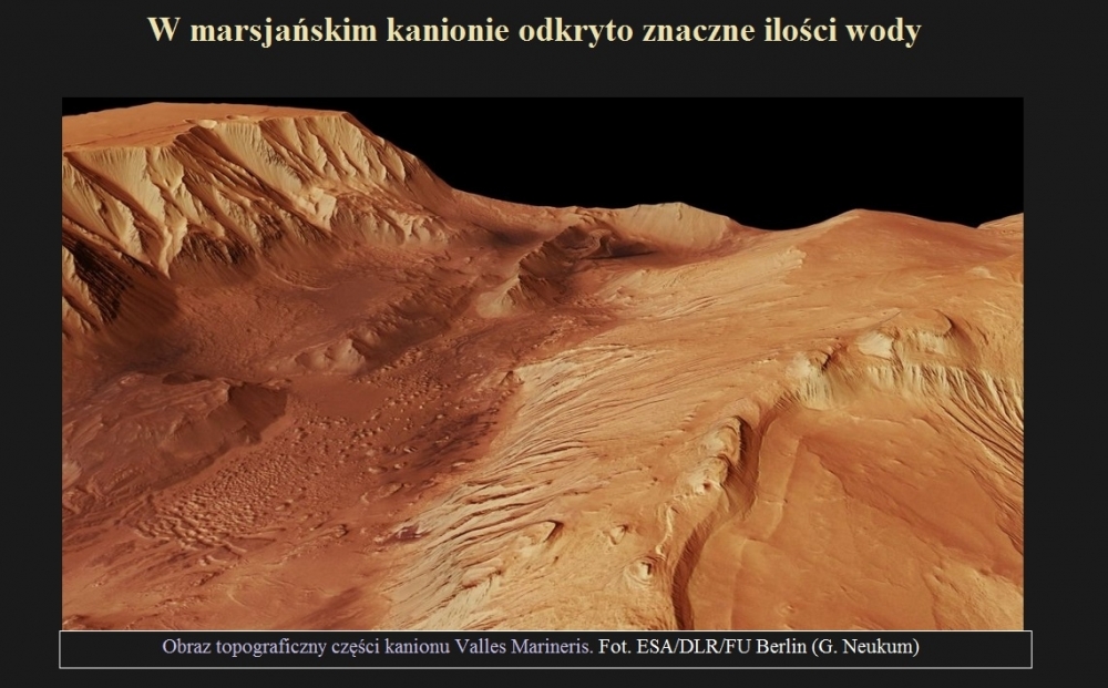 W marsjańskim kanionie odkryto znaczne ilości wody.jpg