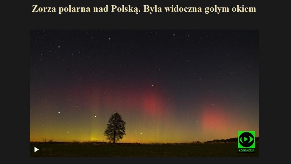 Zorza polarna nad Polską. Była widoczna gołym okiem.jpg