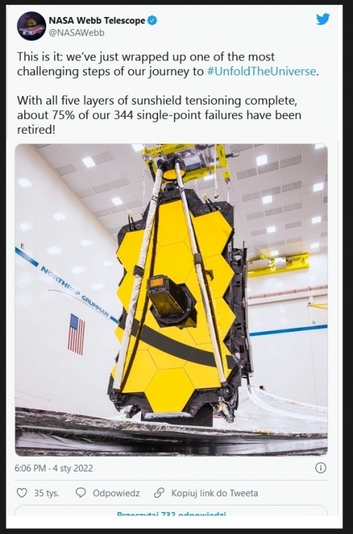 Teleskop Jamesa Webba zakończył rozkładanie 70-metrowej osłony przeciwsłonecznej2.jpg