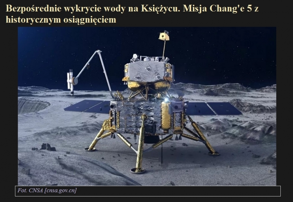 Bezpośrednie wykrycie wody na Księżycu. Misja Chang'e 5 z historycznym osiągnięciem.jpg