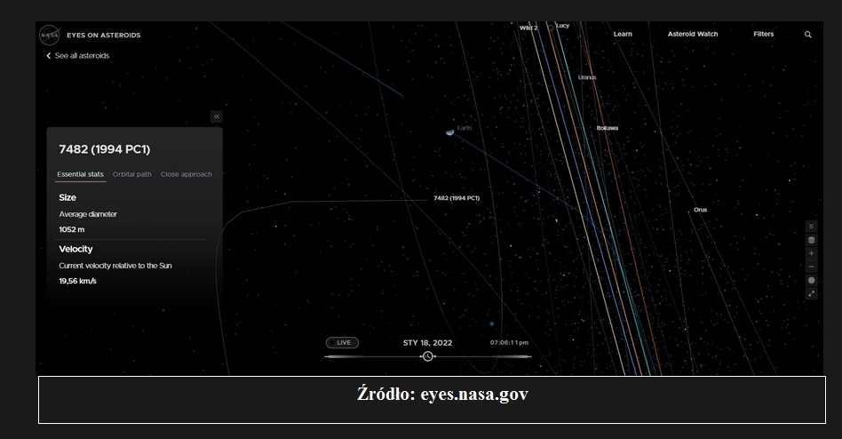 Ogromna asteroida minie Ziemię. Można zobaczyć, jak będzie blisko2.jpg