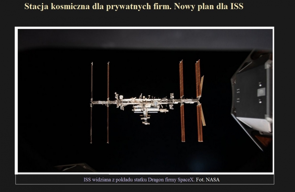 Stacja kosmiczna dla prywatnych firm. Nowy plan dla ISS.jpg