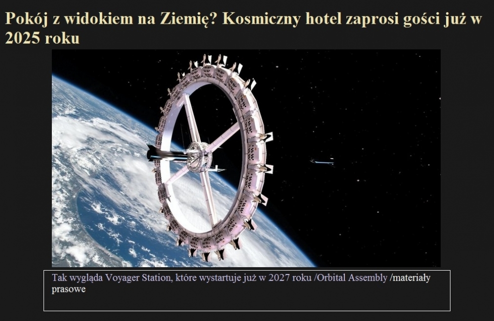 Pokój z widokiem na Ziemię Kosmiczny hotel zaprosi gości już w 2025 roku.jpg