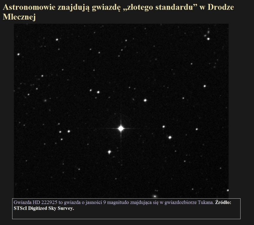 Astronomowie znajdują gwiazdę „złotego standardu” w Drodze Mlecznej.jpg
